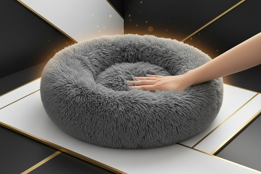 Cama para mascotas premium con diseño corporativo