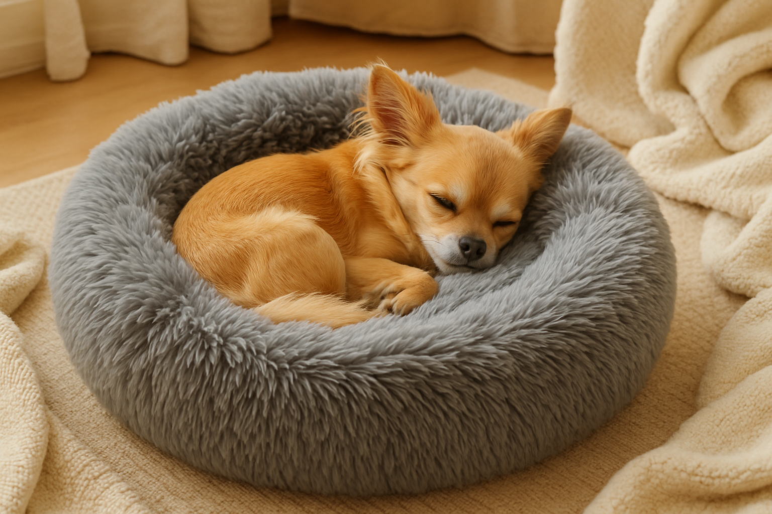 Perrito durmiendo en cama SoftPaws