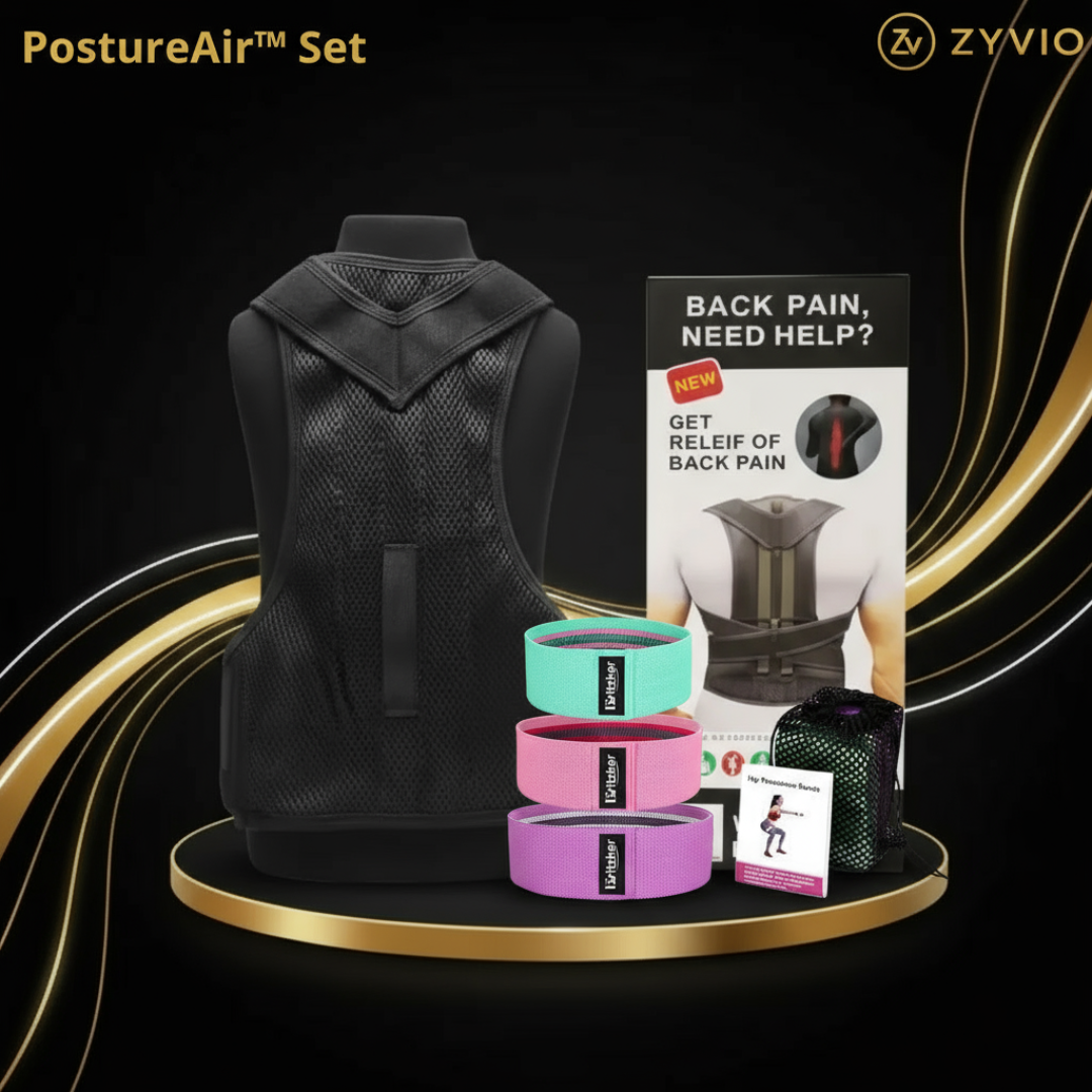 CORRECTOR DE POSTURA: POSTUREAIR™ SET + BANDAS ELASTICAS ¡¡GRATIS!!